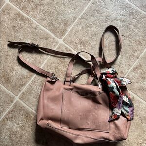 Vince Camuto Blush Shoulder Bag with Floral Accent